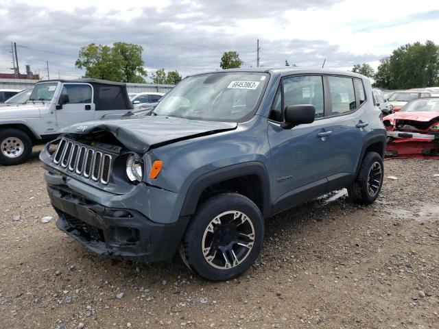 ZACCJBAB5HPE43076 - 2017 JEEP RENEGADE SPORT BLUE photo 1