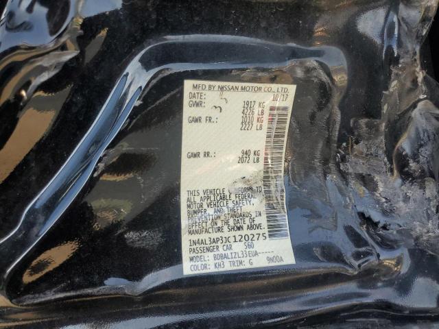 1N4AL3AP3JC120275 - 2018 NISSAN ALTIMA 2.5 أسود صورة 12