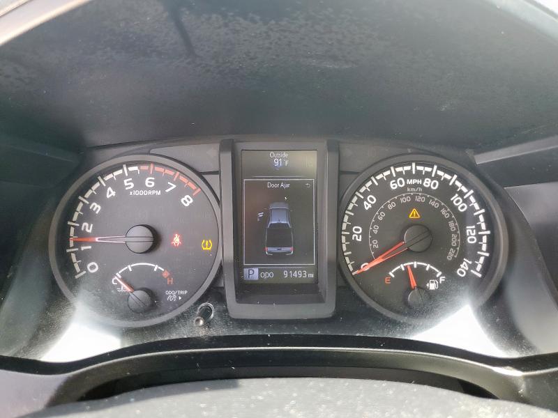 5TFAX5GN6JX107898 - 2018 TOYOTA TACOMA DOUBLE CAB SILVER photo 9