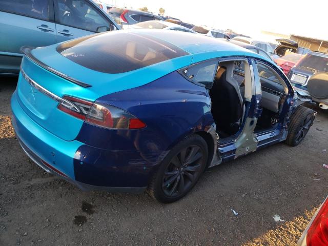 5YJSA1E2XGF120440 - 2016 TESLA MODEL S Синій фото 3