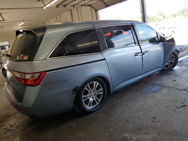 5FNRL5H44BB067756 - 2011 HONDA ODYSSEY EX BLUE photo 3