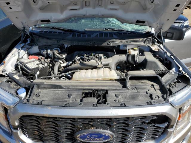 1FTEX1EP0MFB93055 - 2021 FORD F150 SUPER CAB GRAY photo 11