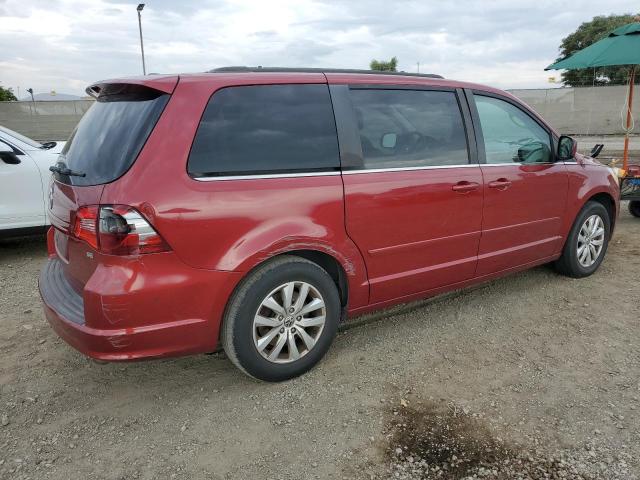 2C4RVABG9CR293707 - 2012 VOLKSWAGEN ROUTAN SE BURGUNDY photo 3