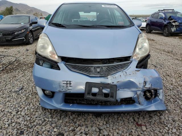 JHMGE8H45AC025416 - 2010 HONDA FIT SPORT BLUE photo 5