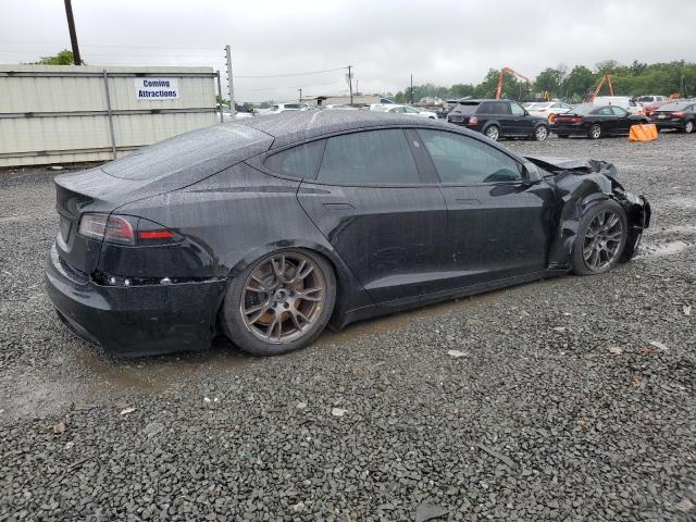 5YJSA1E52NF476405 - 2022 TESLA MODEL S 黑色 照片 3