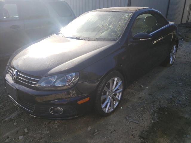 WVWFW7AH9CV009566 - 2012 VOLKSWAGEN EOS LUX 黑色 照片 2