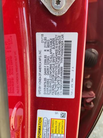 1HGCV1F32JA082896 - 2018 HONDA ACCORD SPORT RED photo 13