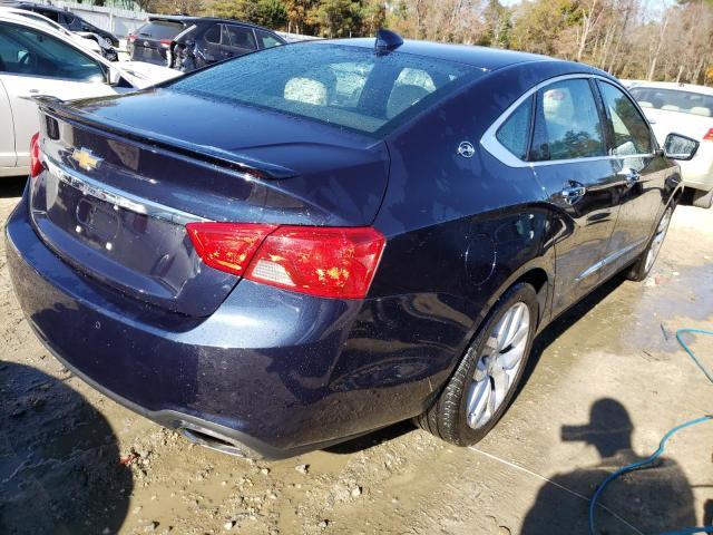 2G1105S3XK9123766 - 2019 CHEVROLET IMPALA PREMIER BLUE photo 4