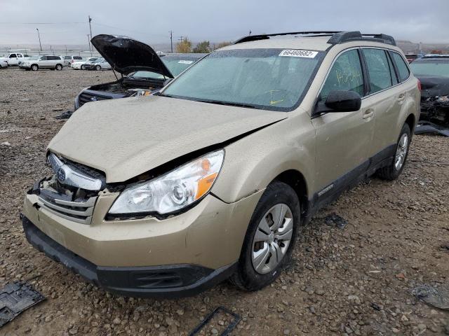 4S4BRBAC9A3365159 - 2010 SUBARU OUTBACK 2.5I TAN photo 2