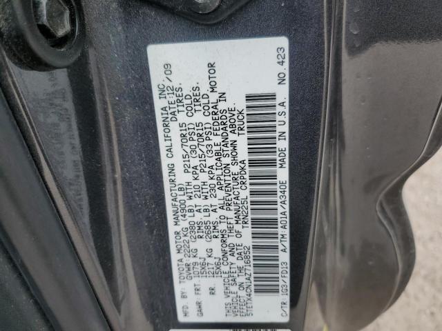 5TETX4CN1AZ716852 - 2010 TOYOTA TACOMA ACCESS CAB GRAY photo 12
