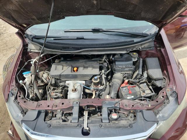 19XFB2F8XCE043155 - 2012 HONDA CIVIC EX BURGUNDY photo 11