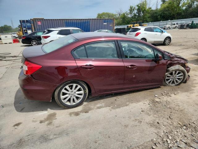 19XFB2F8XCE043155 - 2012 HONDA CIVIC EX BURGUNDY photo 3
