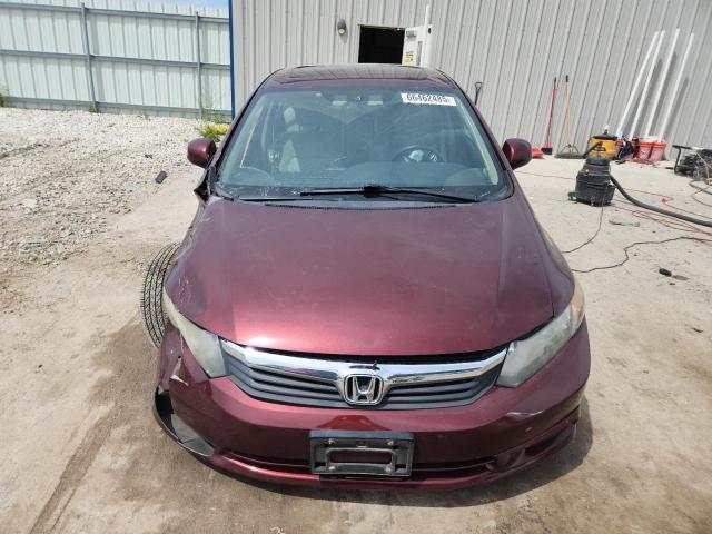 19XFB2F8XCE043155 - 2012 HONDA CIVIC EX BURGUNDY photo 5