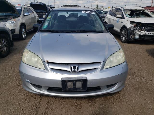 1HGES16375L015383 - 2005 HONDA CIVIC DX VP Gümüş foto 5