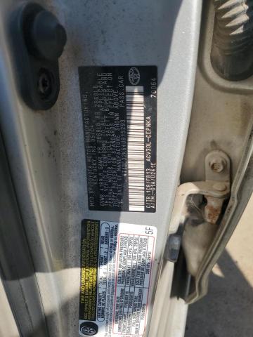 4T1BE32K64U915293 - 2004 TOYOTA CAMRY LE SILVER photo 12