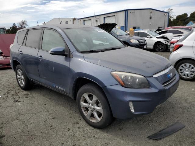 2T3YL4DV4DW001788 - 2013 TOYOTA RAV4 EV BLUE photo 4