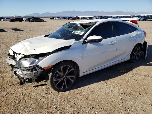 2HGFC2F86KH565850 - 2019 HONDA CIVIC SPORT WHITE photo 1