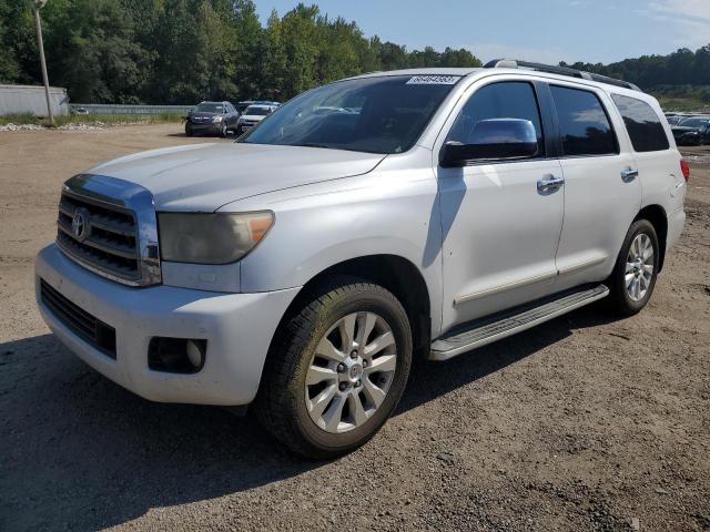 5TDZY67A68S006122 - 2008 TOYOTA SEQUOIA PLATINUM WHITE photo 1