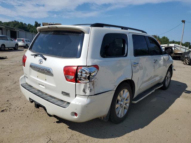 5TDZY67A68S006122 - 2008 TOYOTA SEQUOIA PLATINUM WHITE photo 3