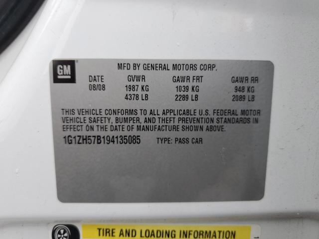 1G1ZH57B194135085 - 2009 CHEVROLET MALIBU 1LT Ağ foto 12