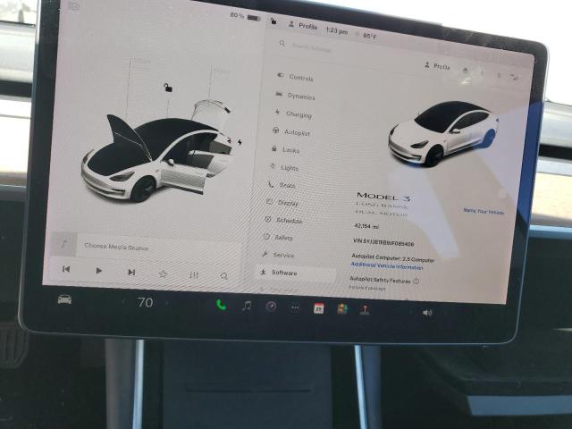 5YJ3E1EB9JF085406 - 2018 TESLA MODEL 3 白色 照片 9