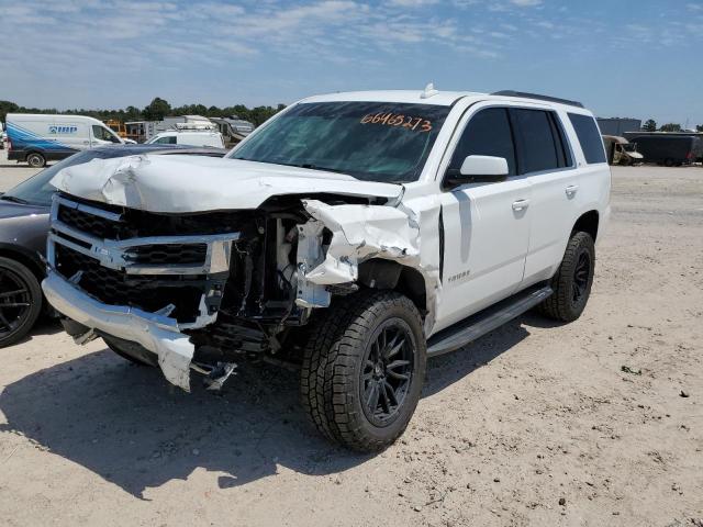 1GNSKBKC0KR143221 - 2019 CHEVROLET TAHOE K1500 LT WHITE photo 1