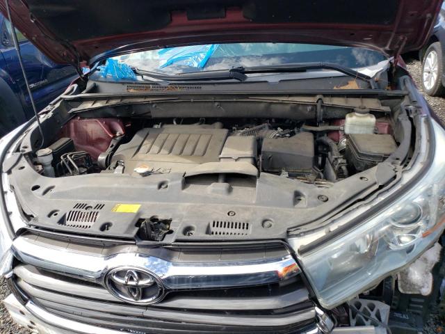 5TDJKRFH1GS292233 - 2016 TOYOTA HIGHLANDER XLE Tünd qırmızı foto 11