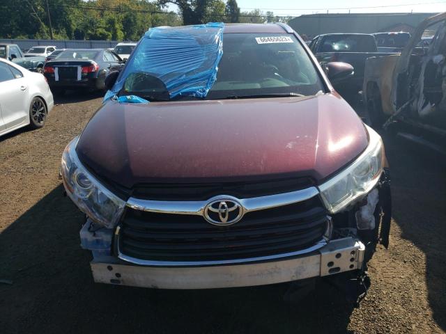 5TDJKRFH1GS292233 - 2016 TOYOTA HIGHLANDER XLE Tünd qırmızı foto 5