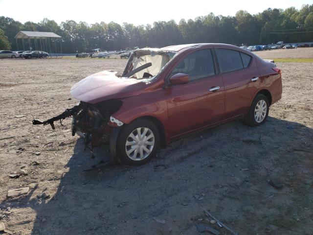 3N1CN7AP8KL838269 - 2019 NISSAN VERSA S BURGUNDY photo 1