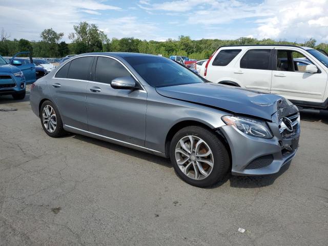 55SWF4KB4FU083102 - 2015 MERCEDES-BENZ C 300 4MATIC GRAY photo 4