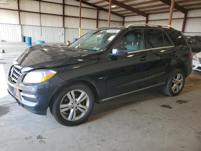4JGDA5HB9CA077204 - 2012 MERCEDES-BENZ ML 350 4MATIC BLACK photo 1
