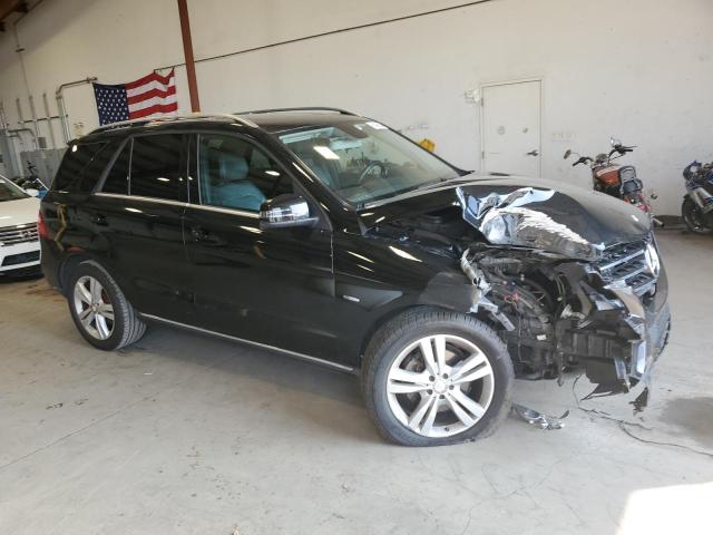 4JGDA5HB9CA077204 - 2012 MERCEDES-BENZ ML 350 4MATIC BLACK photo 4
