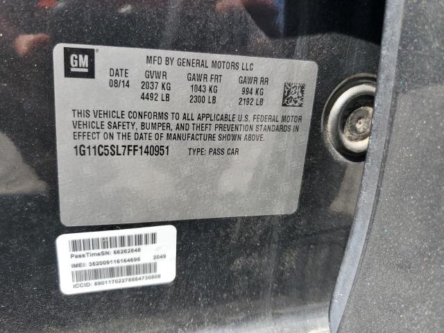 1G11C5SL7FF140951 - 2015 CHEVROLET MALIBU 1LT 黑色 照片 12