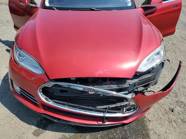 5YJSA1S11EFP46483 - 2014 TESLA MODEL S Qırmızı foto 11