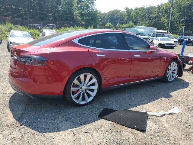 5YJSA1S11EFP46483 - 2014 TESLA MODEL S Qırmızı foto 3