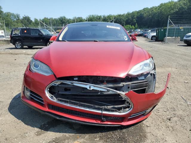 5YJSA1S11EFP46483 - 2014 TESLA MODEL S Qırmızı foto 5
