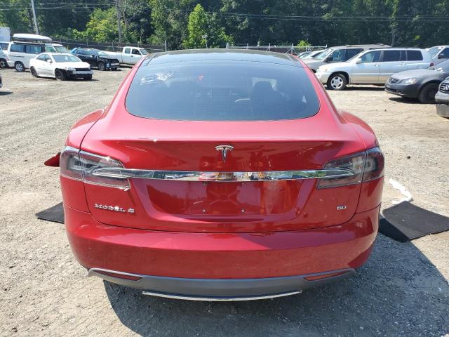 5YJSA1S11EFP46483 - 2014 TESLA MODEL S Qırmızı foto 6