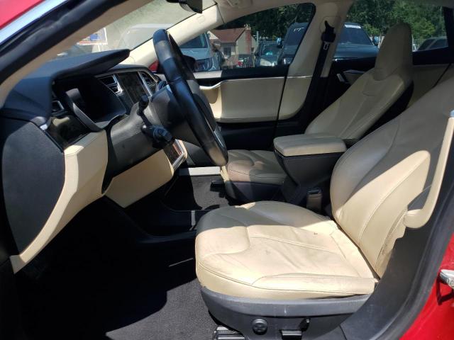 5YJSA1S11EFP46483 - 2014 TESLA MODEL S Qırmızı foto 7
