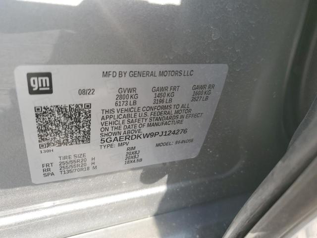 5GAERDKW9PJ124276 - 2023 BUICK ENCLAVE AVENIR SILVER photo 12