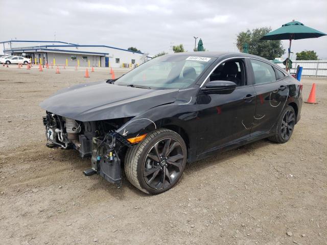 2HGFC2F87KH516687 - 2019 HONDA CIVIC SPORT 黑色 照片 1