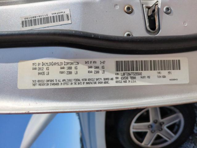 1J8FT28W77D295602 - 2007 JEEP PATRIOT SPORT 银色 照片 12