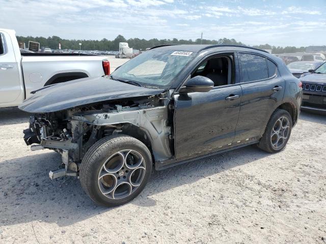 ZASFAKPN7J7B66410 - 2018 ALFA ROMEO STELVIO SPORT შავი ფოტო 1