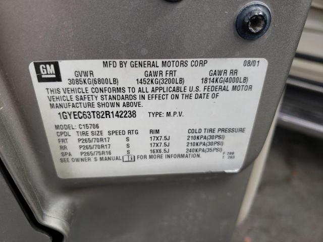 1GYEC63T82R142238 - 2002 CADILLAC ESCALADE LUXURY Qızıl foto 13