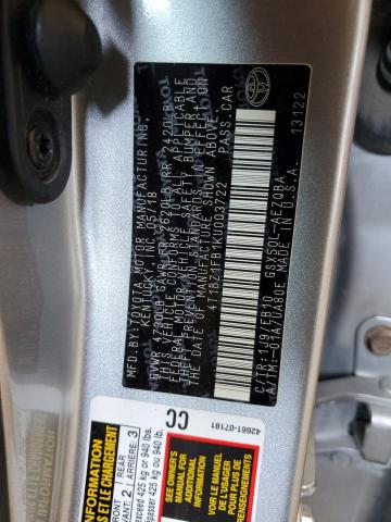 4T1BZ1FB1KU003722 - 2019 TOYOTA AVALON XLE Srebrny zdjęcie 12