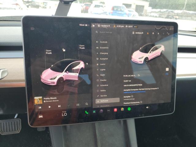 5YJ3E1EA2PF577839 - 2023 TESLA MODEL 3 Ağ foto 9