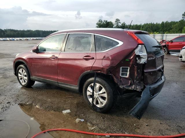 5J6RM3H74DL013573 - 2013 HONDA CR-V EXL BURGUNDY photo 2