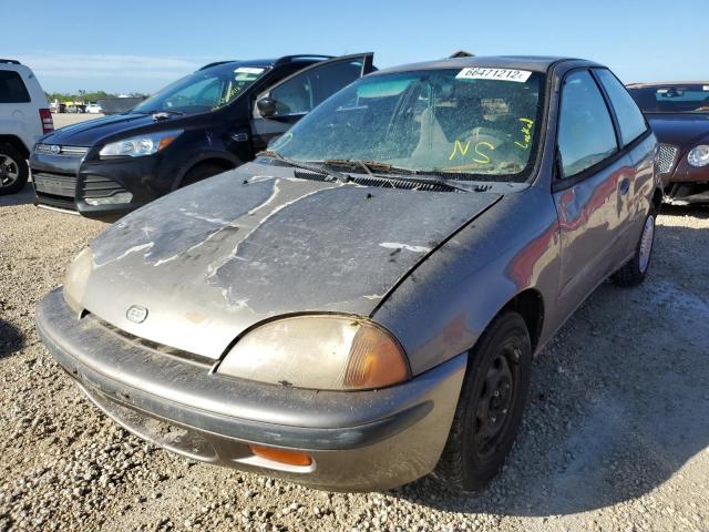 2C1MR2297V6713505 - 1997 GEO METRO LSI BEIGE photo 2