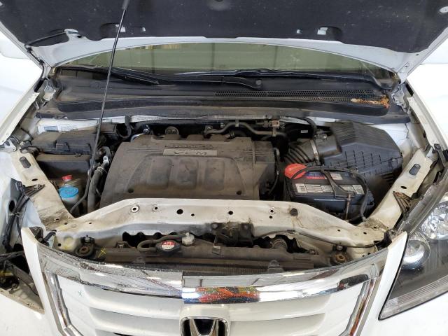 5FNRL3H70AB076239 - 2010 HONDA ODYSSEY EXL WHITE photo 11