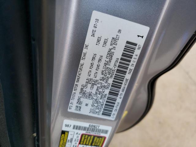 5TFRX5GN8JX127086 - 2018 TOYOTA TACOMA ACCESS CAB ვერცხლისფერი ფოტო 12