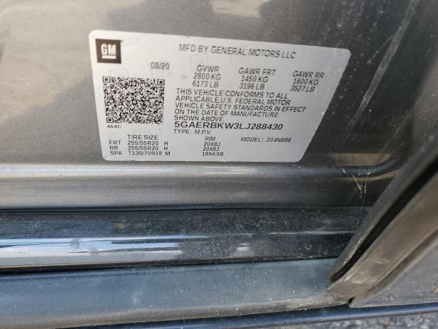 5GAERBKW3LJ288430 - 2020 BUICK ENCLAVE ESSENCE 灰色 照片 14